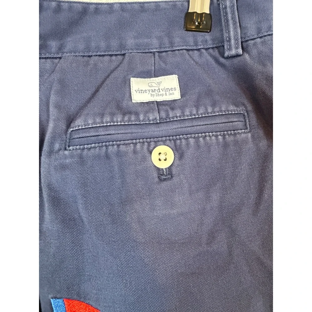 Vineyard Vines Mens 32 Navy Blue Nautical Signal Flag Preppy Breaker Shorts